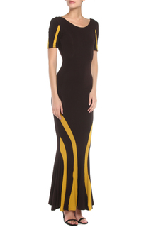 Платье женское МадаМ Т коричневое 50