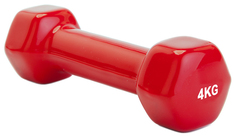 Гантель неразборная обрезиненная Bradex SF 0165 4 кг красная