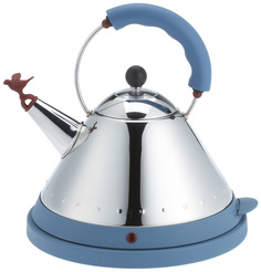 Чайник электрический Alessi MG32 AZ Silver/Blue