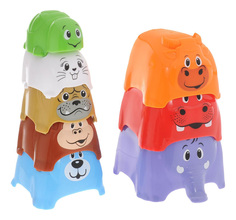 Пирамидка Playgo Формочки. Животные Play&Go