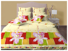 Комплект постельного белья Хлопковый Край цветочные сны евро