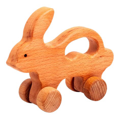 Игрушка-каталка Волшебное Дерево Заяц на колесах