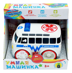 Музыкальная игрушка Умная машинка Скорая помощь Рыжий кот и-4757
