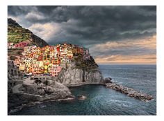 Пазл Clementoni Манарола Италия, красочный город на скале 500 деталей