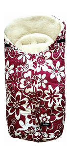 Спальный мешок в коляску Womar Wintry №12, шерсть, 13 Цветки
