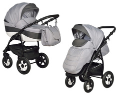 Коляска 2 в 1 Indigo Camila Len серый, серый