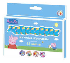 Восковые мелки Peppa Pig Восковые карандаши толстые 12 цветов