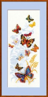 Набор для вышивания арт.СС-0902 "Бабочки России" 22x50 см Риолис