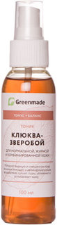 Тоник GreenMade Клюква-Зверобой для нормальной, жирной и комбинированной кожи