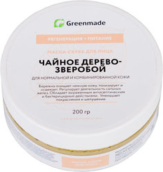 Маска-скраб для лица GreenMade Чайное Дерево-Зверобой