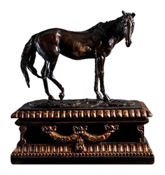 Декоративная статуэтка Restoration Hardware Арабский скакун Миниатюра Бронза