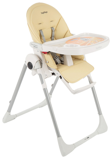 Стульчик для кормления Peg-Perego PRIMA PAPPA FOLLOW ME PALOMA (бежевый/кожзам)