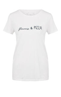 Футболка женская Mavi 167644-28289 белая/зеленая L