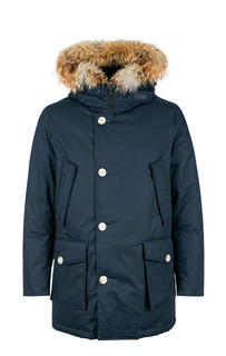Пуховик мужской Woolrich синий 54