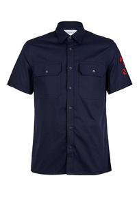Рубашка Мужская Calvin Klein Jeans синяя 52