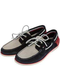 Топсайдеры мужские Tommy Hilfiger FM0FM02112 020 rwb синие/красные/серые 42 US