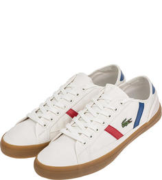 Мужские кеды Lacoste 737CMA006740FT белые/синие/красные/серые 44.5