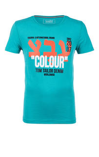 Футболка мужская TOM TAILOR Denim зеленая 46
