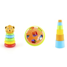 Развивающая игрушка Knopa Развивающий набор №3 пирамидки+сортер 87033