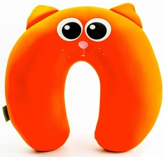 Дорожная подушка-подголовник антистресс Кот Огонек GEKOKO B002