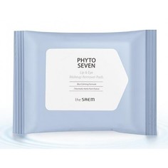 Салфетки для снятия макияжа с глаз и губ Phyto Seven Lip and Eye Makeup Remover Pad 30шт THE Saem