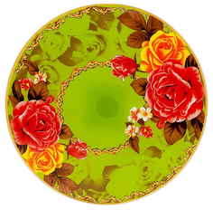 Блюдо вращающееся Best Home Kitchen Розы