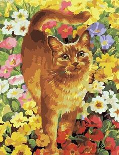 Картина по номерам Paintboy "Рыжий кот", 40x50 см