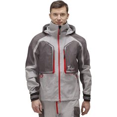 Куртка для рыбалки Nova Tour Fisherman Риф Prime, серая/красная, L INT, 182 см