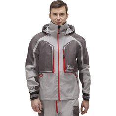 Куртка для рыбалки Nova Tour Fisherman Риф Prime, серая/красная, M INT, 176 см