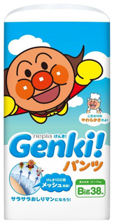 Подгузники-трусики Genki Big (12-17 Кг), 38 шт.