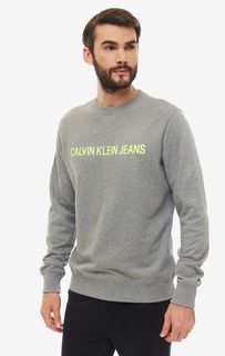 Толстовка мужская Calvin Klein Jeans J30J3.7758.9050 серая/зеленая S