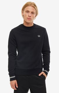 Толстовка мужская Fred Perry M7535 102 черная/белая L