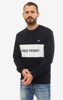Толстовка мужская Fred Perry M6524 102 черная/белая M