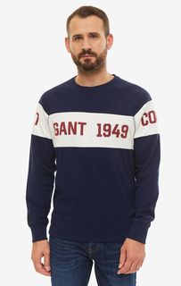 Толстовка мужская GANT 2046059.433 синяя/белая/красная S