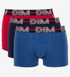 Трусы мужские Dim 01QU 87K R.B/B.N красные/синие S