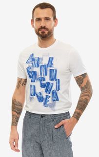 Футболка мужская Armani Exchange 3GZTGF ZJA5Z 1100 белая/синяя XL