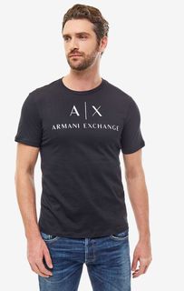 Футболка мужская Armani Exchange 8NZTCJ Z8H4Z 1200 черная/белая L