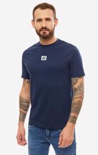 Футболка мужская Armani Exchange 3GZTAB ZJ6AZ 1529 синяя/белая S