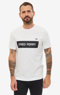 Футболка мужская Fred Perry M6539 100 белая/черная M