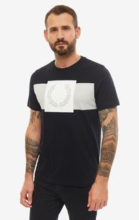 Футболка мужская Fred Perry M6515 102 черная/белая/серая XL