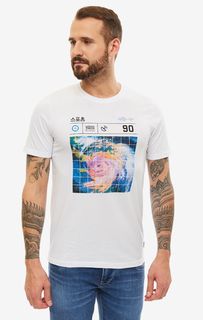 Футболка мужская Jack & Jones 12157968 белая/разноцветная S