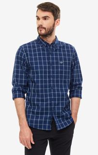 Рубашка мужская Dockers 6968400530 синяя/белая S