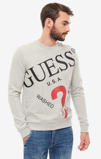 Толстовка мужская Guess M93Q33-K8S40-SHGY серая/черная/красная S