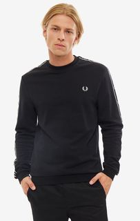 Толстовка мужская Fred Perry M7538 102 черная/белая S