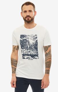 Футболка мужская Jack & Jones 12158067 белая/синяя M