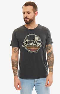 Футболка мужская Jack & Jones 12157582 caviar серая/красная/оранжевая/бежевая M