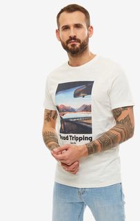 Футболка мужская Jack & Jones 12158757 белая/разноцветная S