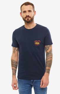 Футболка мужская Jack & Jones 12158050 синяя/красная/желтая M