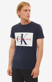 Футболка мужская Calvin Klein Jeans J30J3.13564.4020 синяя/красная/белая XXL