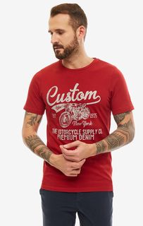 Футболка мужская Jack & Jones 12160761 красная/серая S